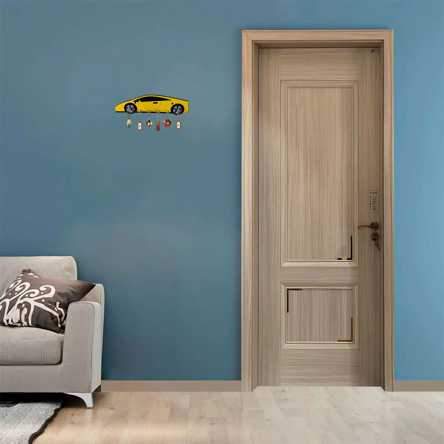 Car Wooden Key Holder For Decor / Living Room