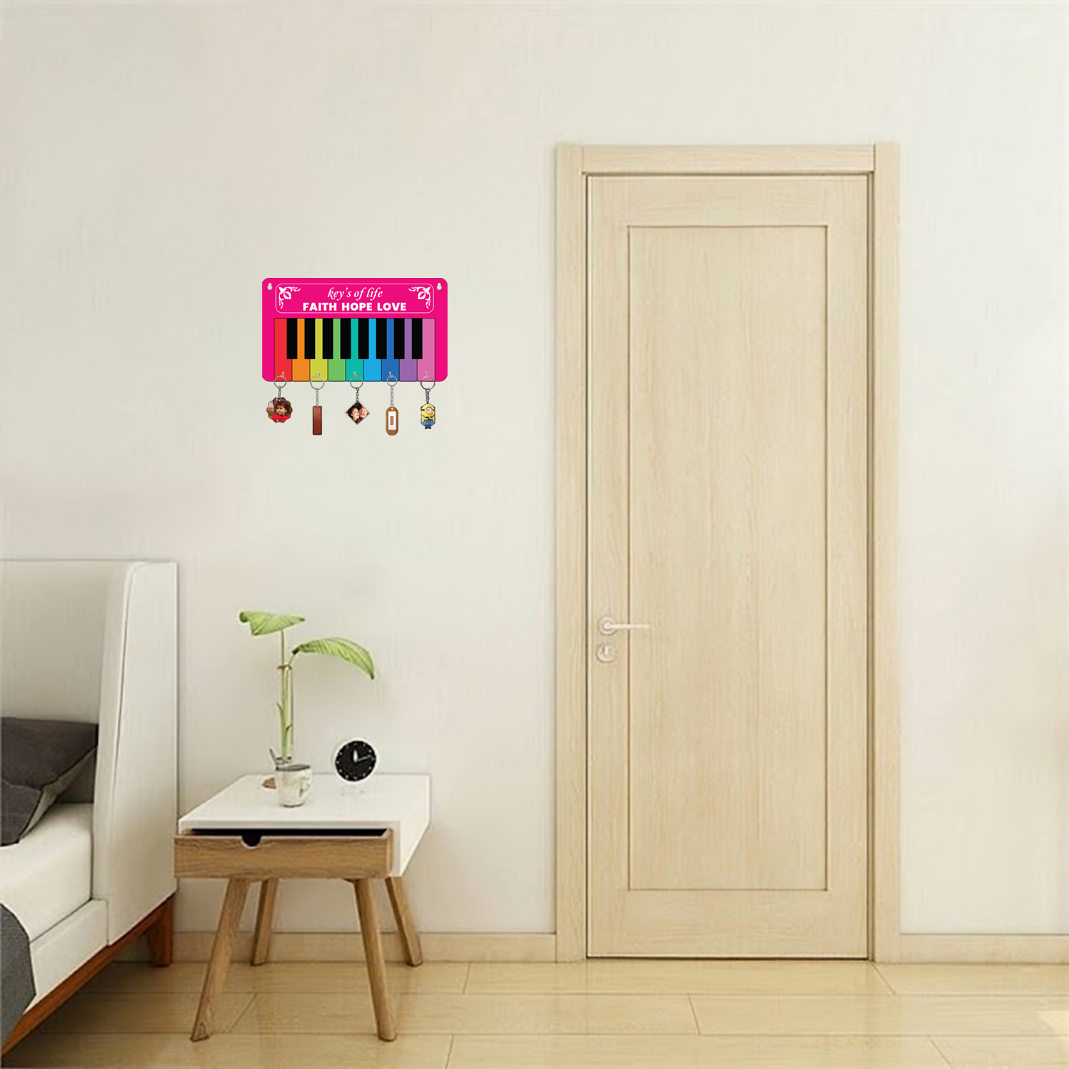 Wooden  Piano Key Holder For Decor / Living Room