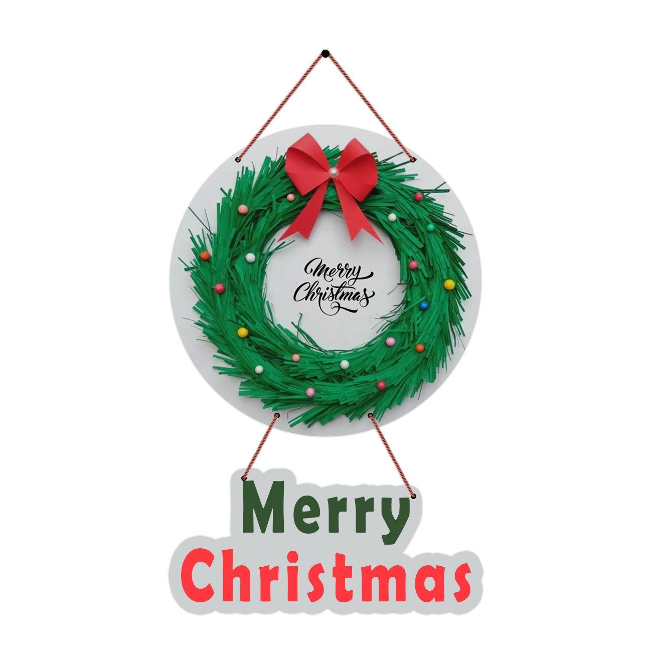 Celebrate The Season: Merry Christmas Wooden Wall Hanging