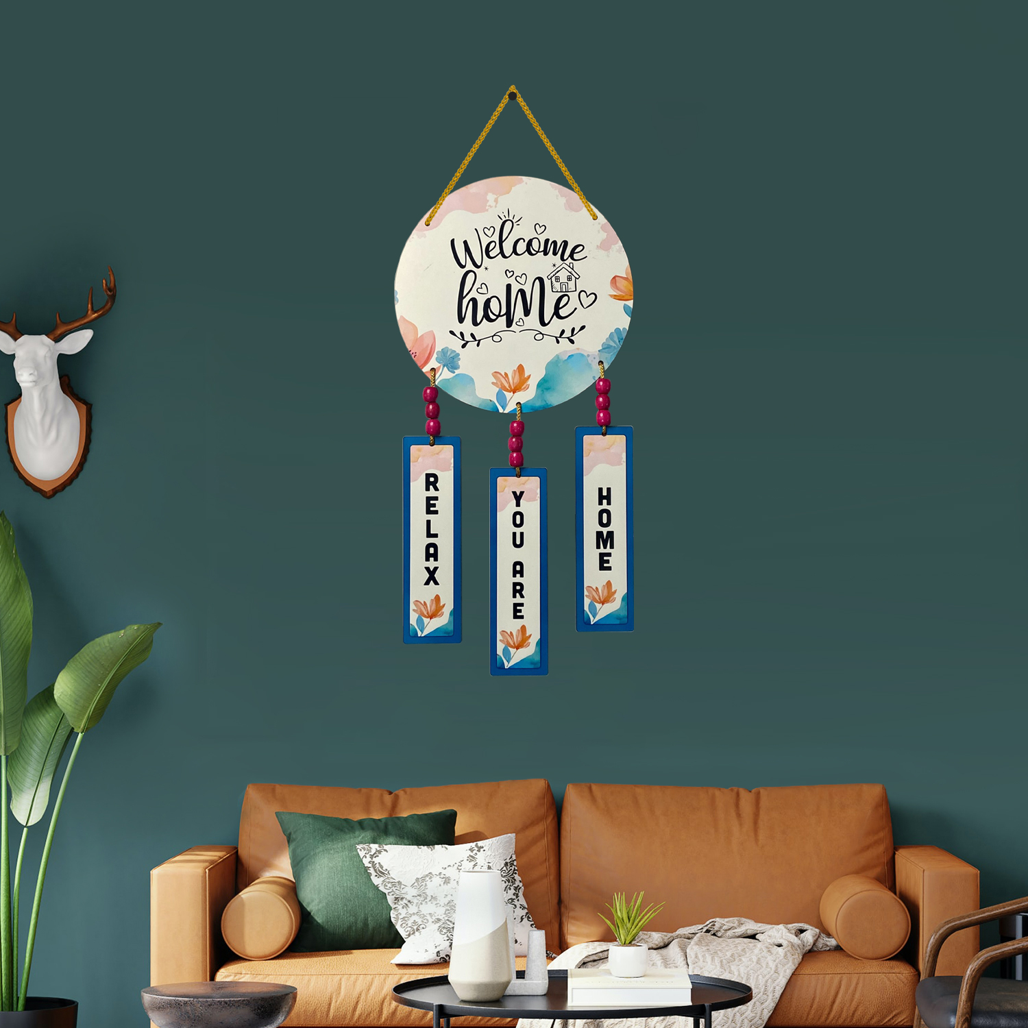 Home Comfort: Relax You Are Home Wooden Wall Hanging