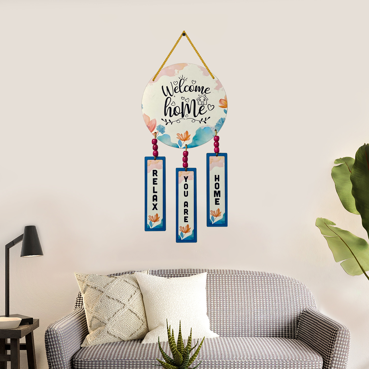 Home Comfort: Relax You Are Home Wooden Wall Hanging