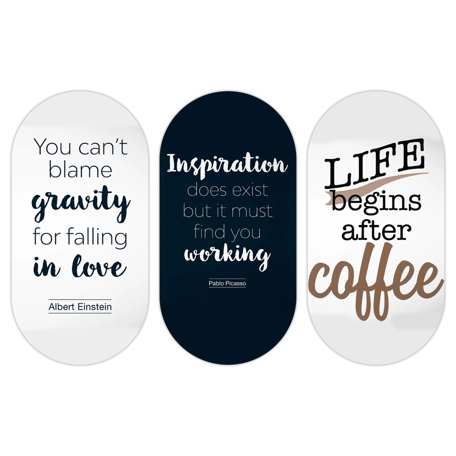 You Can"t Blame Gravity For Falling In Care Wooden Plank Set Of 3 decor