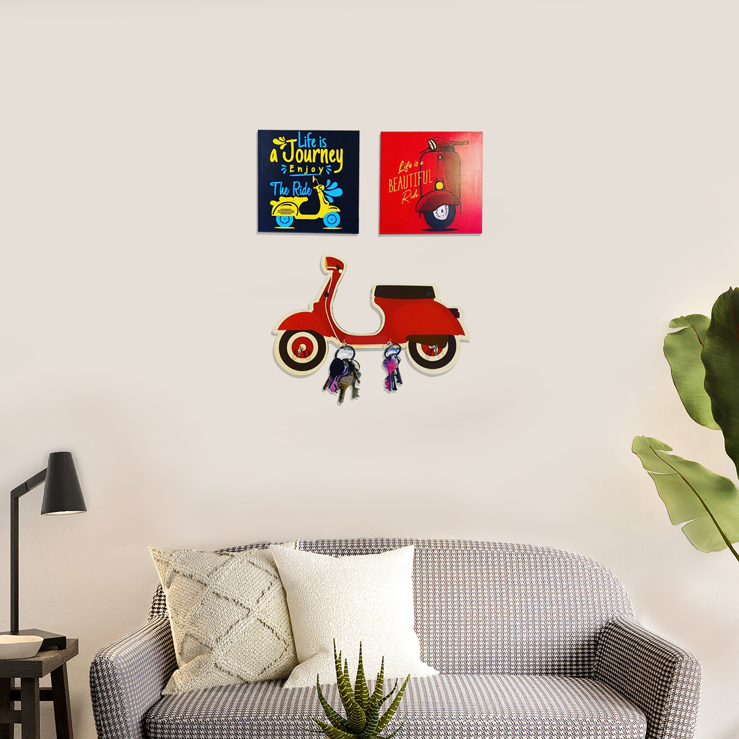 Quirky Scooter Key Holder Combo