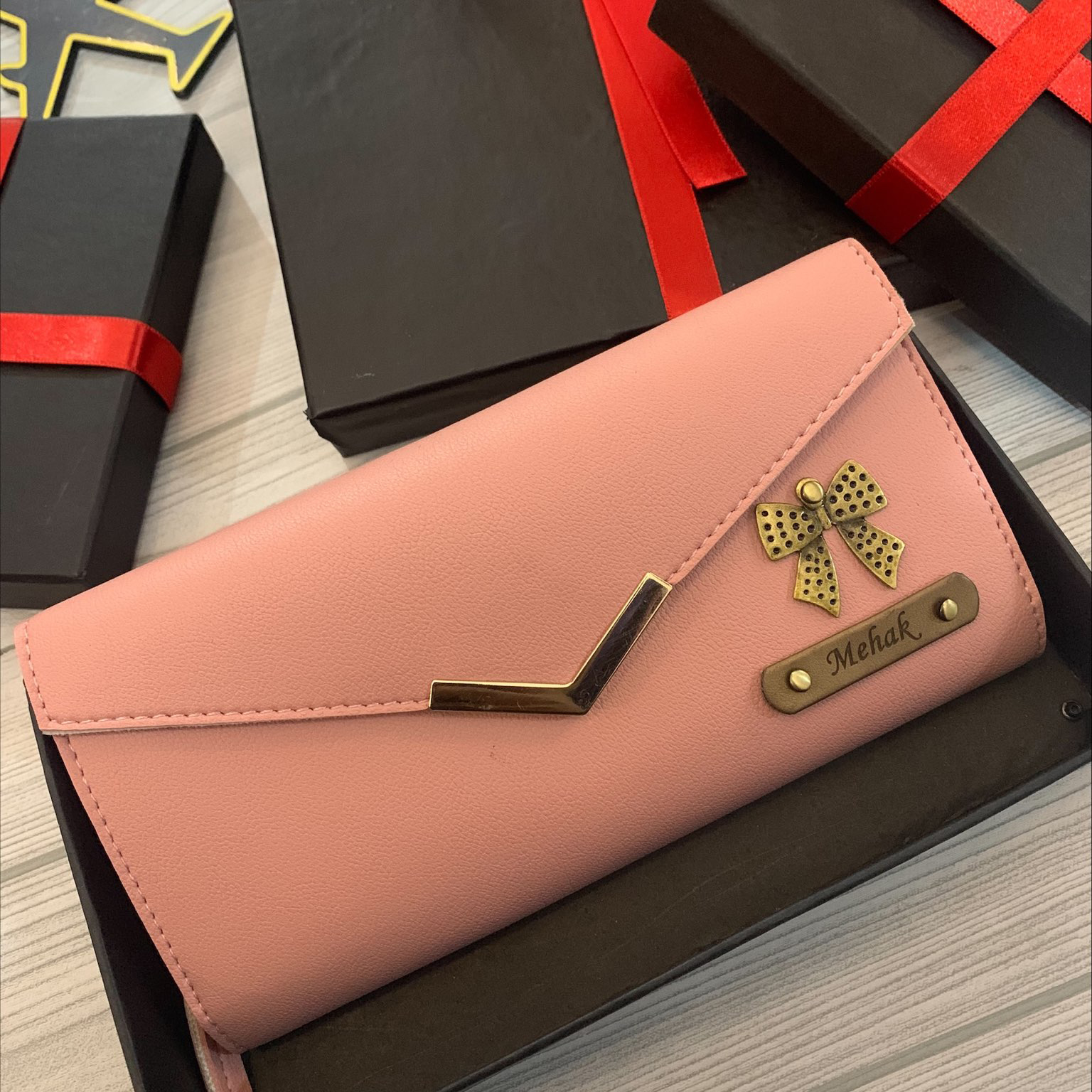 Personalized Women Wallet - Pink