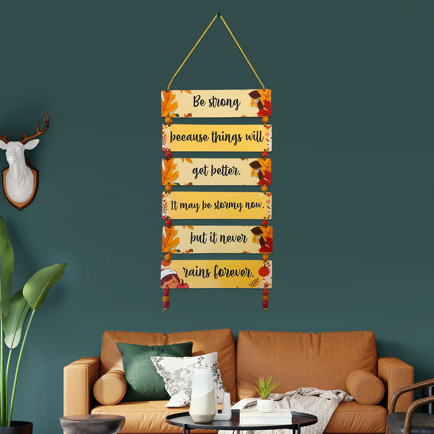 Power Soul Self Motivation Wooden Wall Hanging