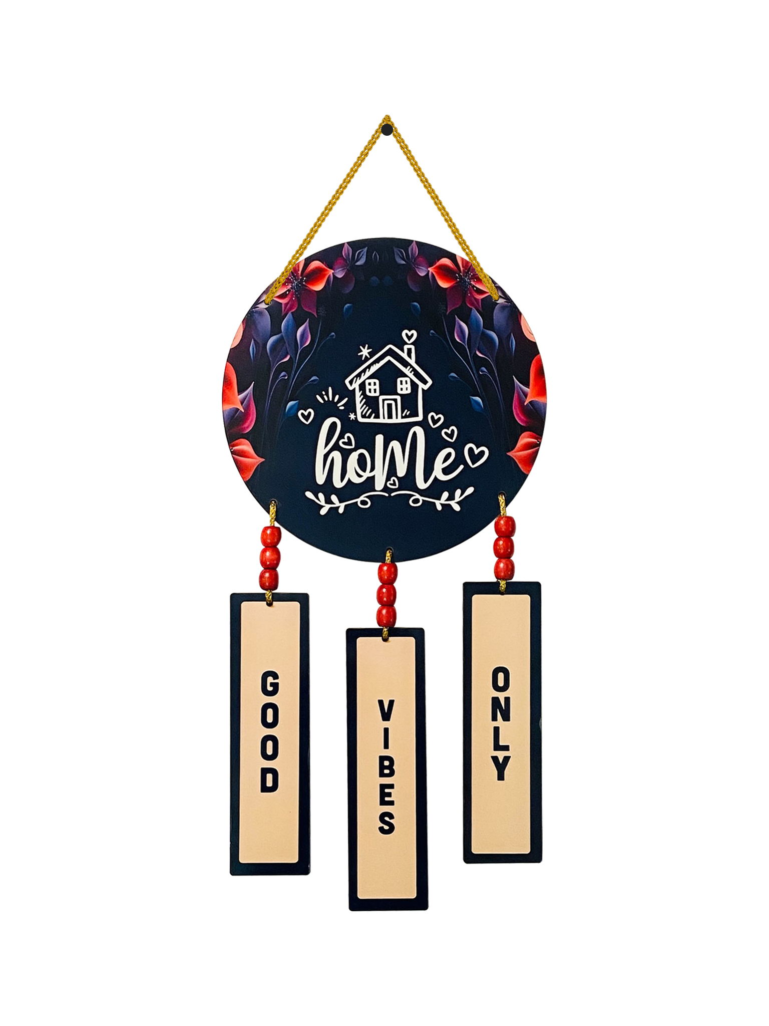 Positive Energy: Good Vibes Only Wooden Wall Hanging