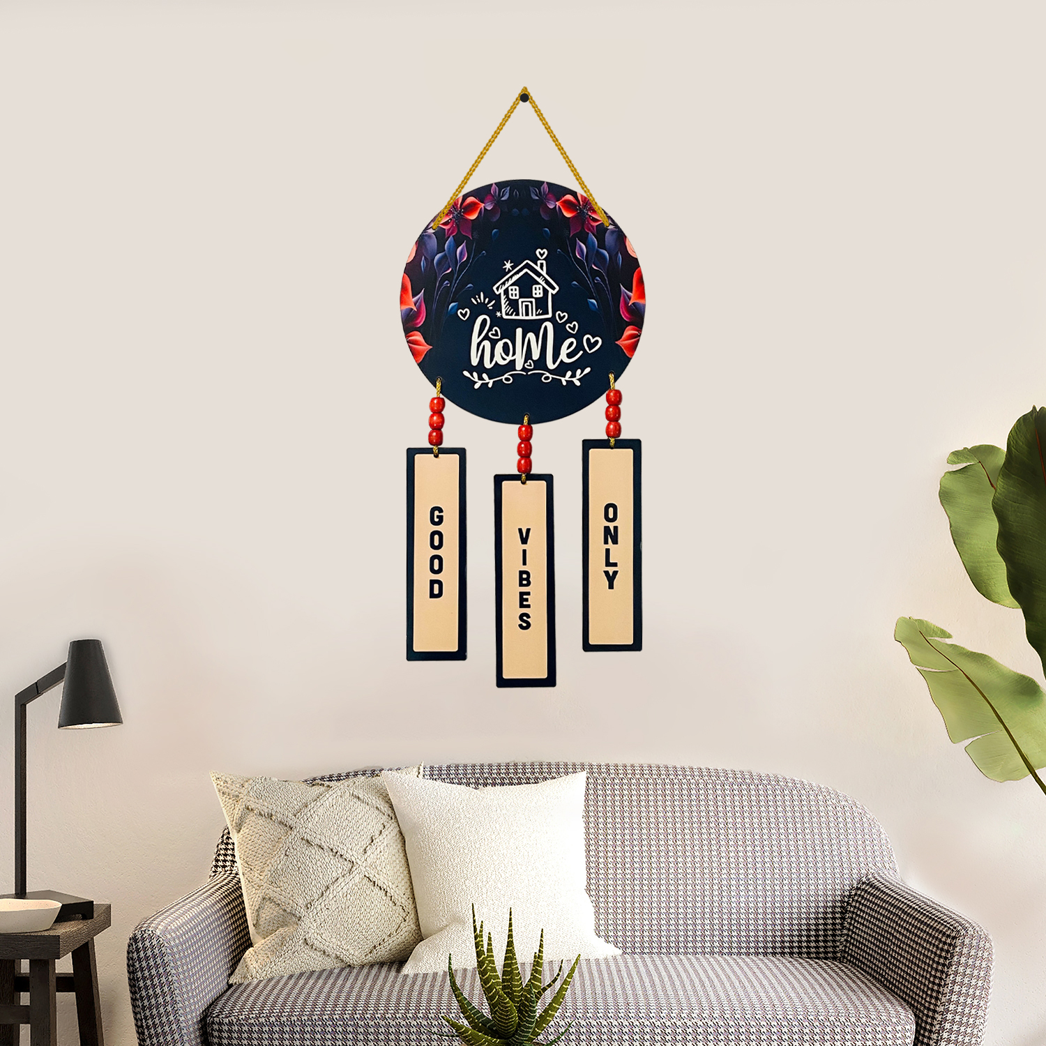 Positive Energy: Good Vibes Only Wooden Wall Hanging